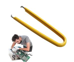 Pince à clip antistatique, extracteur de puce IC Double ligne polyvalente | Forme incurvée Extracteur de composants électroniques, fournitures de réparation d'outils électrique