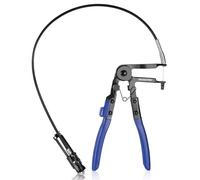 Pince a Collier de Serrage Durite avec Cable Bowden de 700 mm, Pince de Serrage a Fil Flexible et Longue Portee, Outil Automobile pour Colliers de Tuyaux de Carburant, Radiateur et Huile WORKPRO