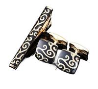 Pince à Cravate Homme Boutons de manchette et pinces à cravate for hommes, motif classique, ensemble boutons, bijoux for, accessoires