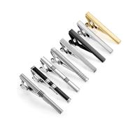 Pince à Cravate Homme Lot de 8 pinces à cravate courtes avec boîte for homme, accessoires for chemise, boutons manchette, manchettes