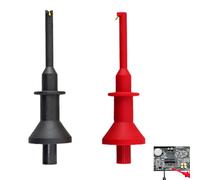 Pince à crochet pour multimètre - Pince de test à ressort - Outil de câble de diagnostic - Plate-forme pour appareils d'accès haute sensibilité pour signaux électriques, solution de sonde de contact