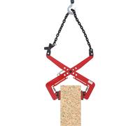Pince à dalles - Pince à ciseaux - Capacité de charge 350 kg - Ouverture réglable 10,16 cm - Patins en caoutchouc - Acier allié - Jaune/rouge