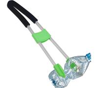 Pince à déchets à manche long - Outil de ramassage - Pour ramasser les déchets - Tête de préhension antidérapante - 51 cm - Argenté