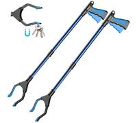 Pince à déchets de 81 cm - Pinces télescopiques - Pointe magnétique - Poignée ergonomique - Pliable - Durable et robuste