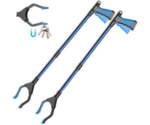 Pince à déchets de 81 cm - Pinces télescopiques - Pointe magnétique - Poignée ergonomique - Pliable - Durable et robuste