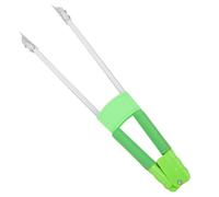 Pince à Déchets Poignée Ergonomique pour Ramasser les ordures | Plastique Vert Clair, Surface Lisse, Adaptée aux Bouteilles et Détritus au Sol, la Cuisine ou Voiture