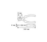 Pince à dénuder bimatière - butée réglable - 240-16-G SAM OUTILLAGE