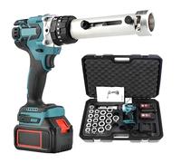 Pince à dénuder électrique 50-300 mm² avec 2 modes de vitesse, 2 piles au lithium 18 V pour câbles durs/souples, dénudeur automatique pour fils basse tension