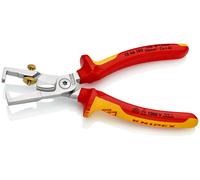 Pince à dénuder et coupe-câbles KNIPEX StriX - 180mm Bi-matière Chromée 1000V SC KNIPEX - 1366180SB