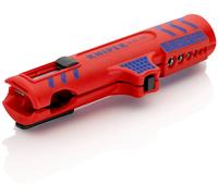 Pince à dénuder Knipex universelle 125 mm, Ø 8-13 mm, pour câbles ronds, rouge/bleu, 1 pièce.