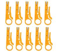 Pince à dénuder réseau, mini dénudeur de fils 10 pièces, pour câbles d'outils à main d'électriciens de lignes de données CAT-5, CAT-5e et CAT-6 d'un diamètre de 5 à 6,2 mm
