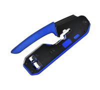 Pince à Dénuder Rj45 Multifonctionnelle 8p6p pour Câbles Réseau | Outil Manuel en Plastique ABS Noir, Anti-chute, Coupe et Dénudage, Usage Réseau, Crimpage, Câblage