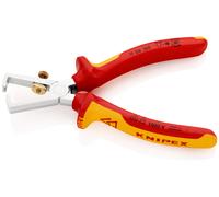 Pince à dénuder universelle 160mm avec ressort - Bi-matière - Chromée - 1000V KNIPEX - 1106160