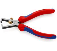 Pince à dénuder universelle 160mm avec ressort - Bi-matière - Tête polie KNIPEX - 1102160