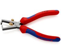 Pince à dénuder universelle 160mm sans ressort - Bi-matière - Tête polie KNIPEX - 1112160