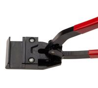 Pince à double sertissage STUBAI droite, largeur de travail 50 mm - 282601 | Convient parfaitement pour fermer les sertissages verticaux | Mâchoires trempées Bords arrondis Branches ergonomiques