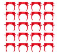 Pince à Eau PVC Rouge pour Câble et Tuyau Gaz, Mur Sol | Résistant à Corrosion, Léger, Maintien Ordonné Conduite, Installation sur Paroi Sol