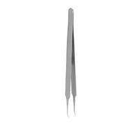 Pince à épiler Courbée 140mm avec Résistance à la Corrosion | Finition mate sablée, haute résistance, amagnétique, idéale pour des réparations précises