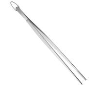Pince à épiler de 30 cm de long, en acier inoxydable de qualité alimentaire, pour cuisiner, rôtir, saisir de petits objets, desserts, grillades (1PC, pointue)