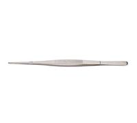 Pince à épiler de cuisine en acier inoxydable avec pointe dentelée |Clip alimentaire de 11,8 pouces pour une préhension précise |Pinces de cuisson ergonomiques pour (Silver)