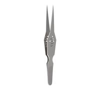 Pince à épiler en acier allié, argent | Acier allié à haute dureté avec propriétés non magnétiques et ergonomie confortable pour différentes