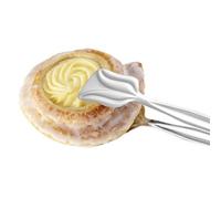 APS Germany Pince à pâtisserie Tidlos 21 cm acier inoxydable poli pelle 6,5 x 4,5 cm