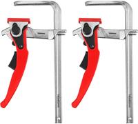 Pince à levier, acier Cr-V, ouverture 160 mm, force de serrage 220 kg, rouge