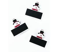 Pince à Linge Bonhomme de Neige Ardoise 4,5cm 3 pi
