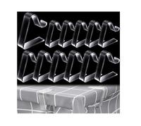 Pince à Nappe - 12 Pièces - Transparent - Anti-Glissant - Pour Épaisseur de 3,5-5,5cm