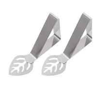 Pince à nappe antidérapante en acier inoxydable, 20 pièces Pour Les Tables | Mini Clips de fixation de couverture de nappe réglables, for Camping et mariage(A Silver)