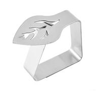 Pince à nappe en acier inoxydable - Élégantes et sécurisées - Pinces de table d'extérieur résistantes au vent (argenté)