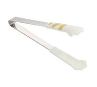 Pince à Nourriture Chat en Acier Inoxydable, Anti-brûlure, Blanche | Pique-niques et Grillades, Forme Patte de Chat, Résine et Acier Inoxydable, Usage la Cuisine