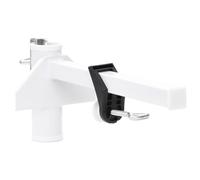 vidaXL Pince à Parasol pour Balcon Blanc 38 mm Acier Support de Parasol de Balcon Support de Parapluie de Balcon Pince de Parasol de Balcon