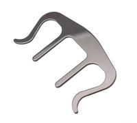 Pince à partitions en métal robuste Support pour livre de musique pour fixation latérale Piano Violon Accessoires Chrome 9,5 x 5,5 cm (Noir)