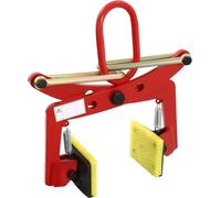 Pince à pierres - Pince à trottoir - Capacité de charge 280 kg - Ouverture réglable 10-24 cm - Manuelle - Rouge