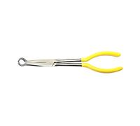 Pince à poignée pour tuyau avec bec, Extended round mouth | Pince de retrait de botte de bougie d ' allumage avec anneaux dentelés, pince à nez, serre-câble cylindrique, outils