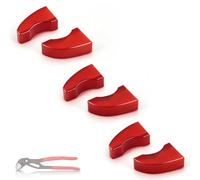 Pince à pompe à eau Knipex Cobra 87XX250 - Mâchoires en caoutchouc - Kit sanitaire pour Knipex - Pince à tuyauterie - Matériau TPU pour clé à pince 87 XX 250 (modèles à partir de 2007), 3 paires
