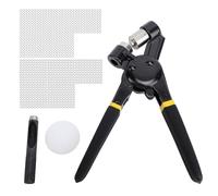 Pince à pression manuelle pour boutons-pression, outil portatif en métal pour poser des oeillets avec des rondelles de 10 mm, comprenant 500 jeux de fixations et une perforatrice