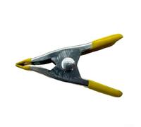 Pince à ressort en métal robuste de 5,1 cm pour le travail du bois, la photographie, la toile de fond, support d'éclairage de studio en acier galvanisé (jaune)