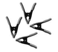Pince à Ressort Lourde 10cm avec Embouts PVC Gris Antimarques | Force de Serrage Stable, Structure Double Couche, pour Bricolage et Installation Photo