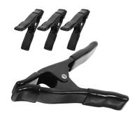 Pince à Ressort Robuste avec Embouts PVC Noir, Design A, Double | Force de Serrage Stable, Protection Rayures, Mécanisme Fiable, pour Assemblage Mobilier et DIY