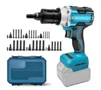 Pince à Riveter Compatible avec Makita 18V pour Écrous à Sertir M4-M12 | Moteur Brushless, Riveteuse Électrique, Pose Automatique des Embouts M4 M5 M6 M8 M10 M12, sans Batterie ni Chargeur