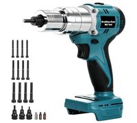 Pince à Riveter Compatible avec Makita 18V, Riveteuse Électrique Automatique pour Écrous à Sertir, Pistolet à Riveter avec Moteur Brushless et Embouts M5 M6 M8 (Sans Batterie ni Chargeur)