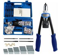 Pince à riveter Kit de pince à écrous à riveter incluant 150 écrous à riveter M5 M6 M8 M10 M12 & 5 PCS mandrins interchangeables