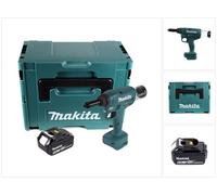 Pince à riveter sans tige Makita DRV 250 G1J 18 V 20 kN sans balais + 1 batterie 6,0 Ah + Makpac - sans chargeur