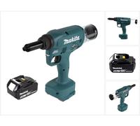 Pince à rivets aveugles sans fil Makita DRV 250 T1 18 V 20 kN sans balais + 1 batterie 5,0 Ah - sans chargeur