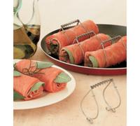 Pince à roulade, inox, set de 4