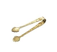 Pince à Sachet Thé Clip de service alimentaire en acier inoxydable 3PCS | Mini pain thé barre ustensile Dessert pinces à glace accessoires de cuisine Cube sucre(Gold)