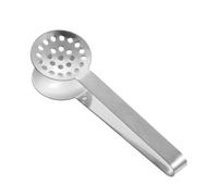 Pince à Sachet Thé Presse-sachet de thé en acier inoxydable | Passoire Portable facile à nettoyer, pince de Barbecue, pince Durable for sachets de thé aux herbes et au pain(Silver)