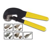 Toolland Pince à sertir pour connecteurs F et BNC 9" RG58/59/62 HEX 6.48/5.4/1.72